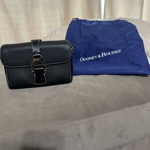 Dooney & Bourke Black Pebbled Leather Shoulder Bag